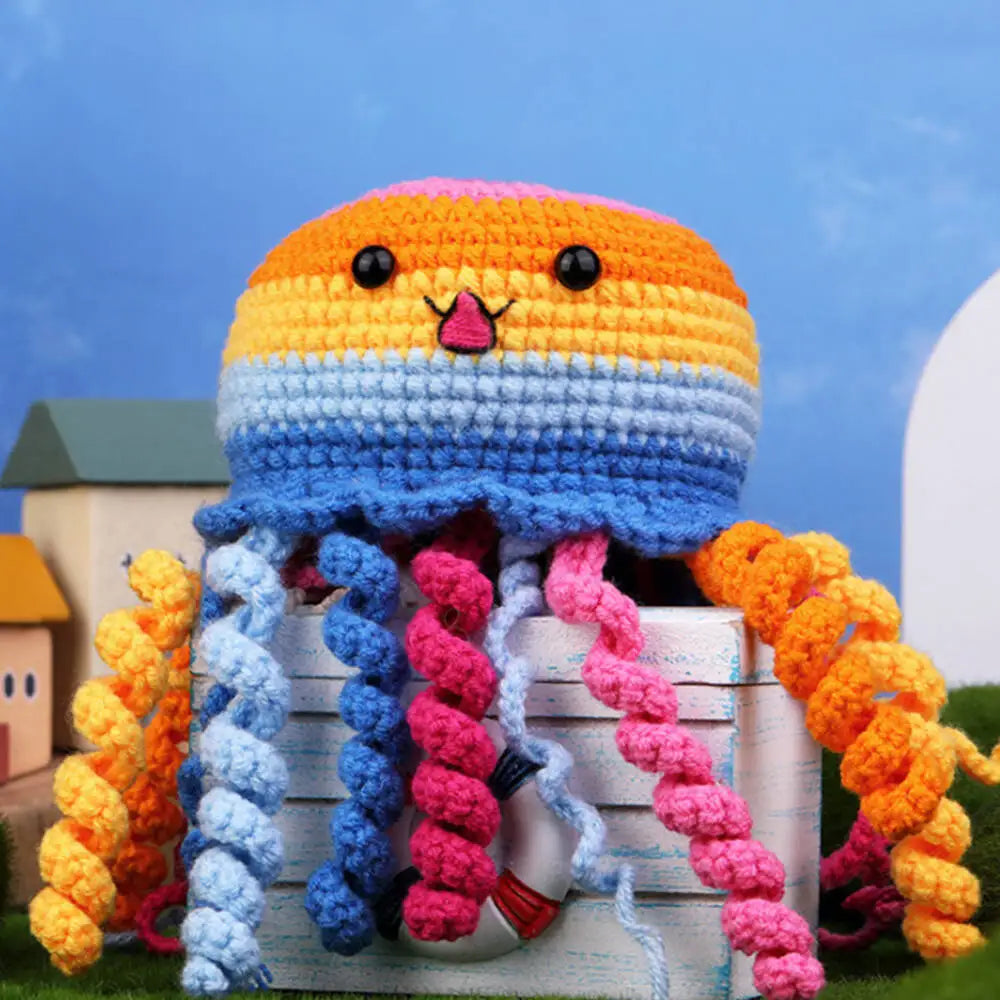 Häkelset „Quallenfamilie“ – Kreatives DIY-Projekt für Tierliebhaber