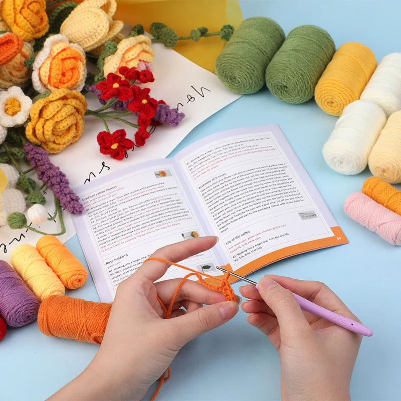 Häkelset „Blumenstrauß“ – Kreatives DIY für Anfänger
