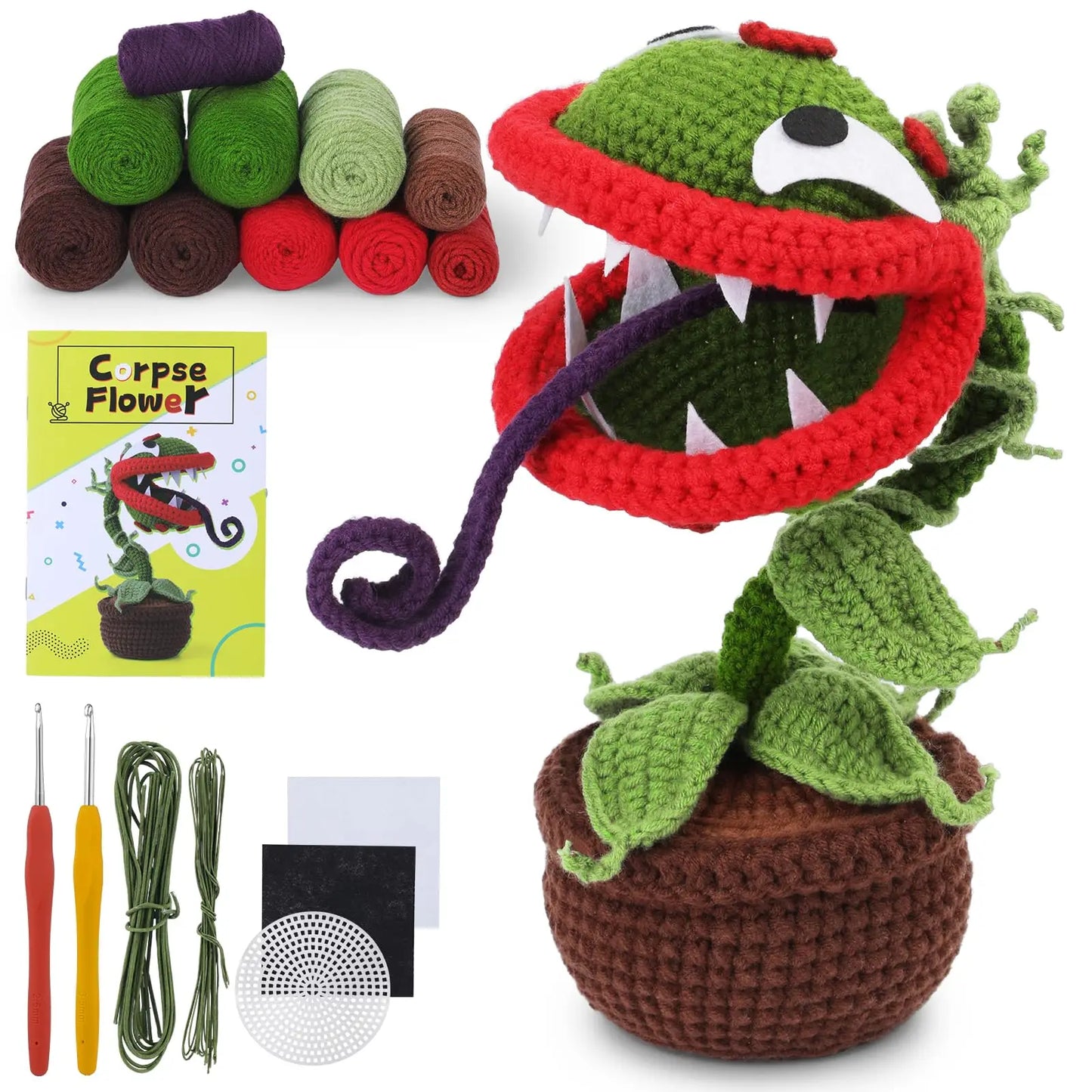 Halloween Häkel-Starterset – Kreativer DIY-Spaß für die gruseligste Zeit des Jahres