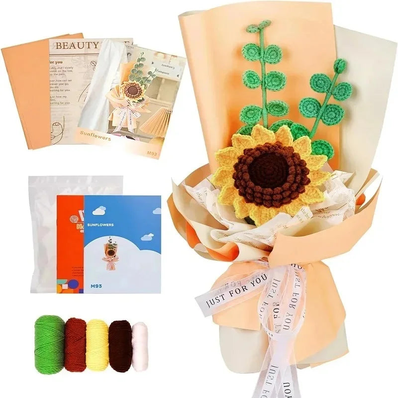 Häkelset „Blumenstrauß“ – Kreatives DIY für Anfänger