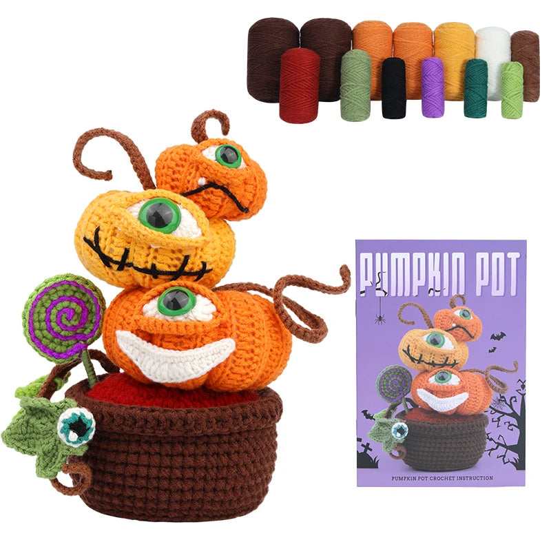 Halloween Häkel-Starterset – Kreativer DIY-Spaß für die gruseligste Zeit des Jahres