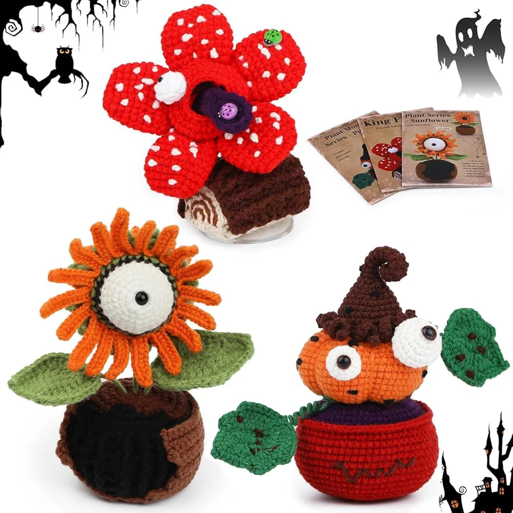 Halloween Häkel-Starterset – Kreativer DIY-Spaß für die gruseligste Zeit des Jahres