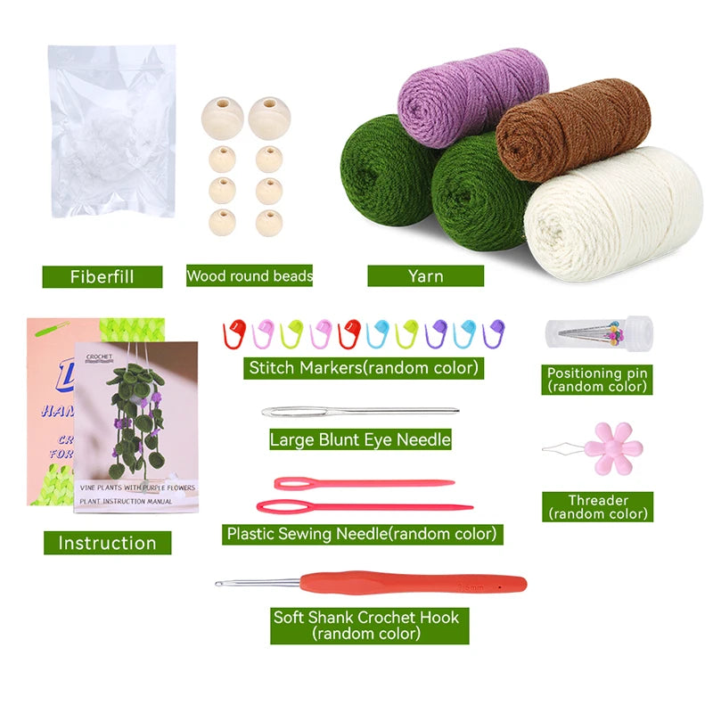 Häkelset „Hängende Pflanze“ – DIY für Pflanzenliebhaber