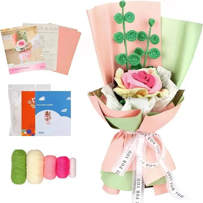 Häkelset „Blumenstrauß“ – Kreatives DIY für Anfänger