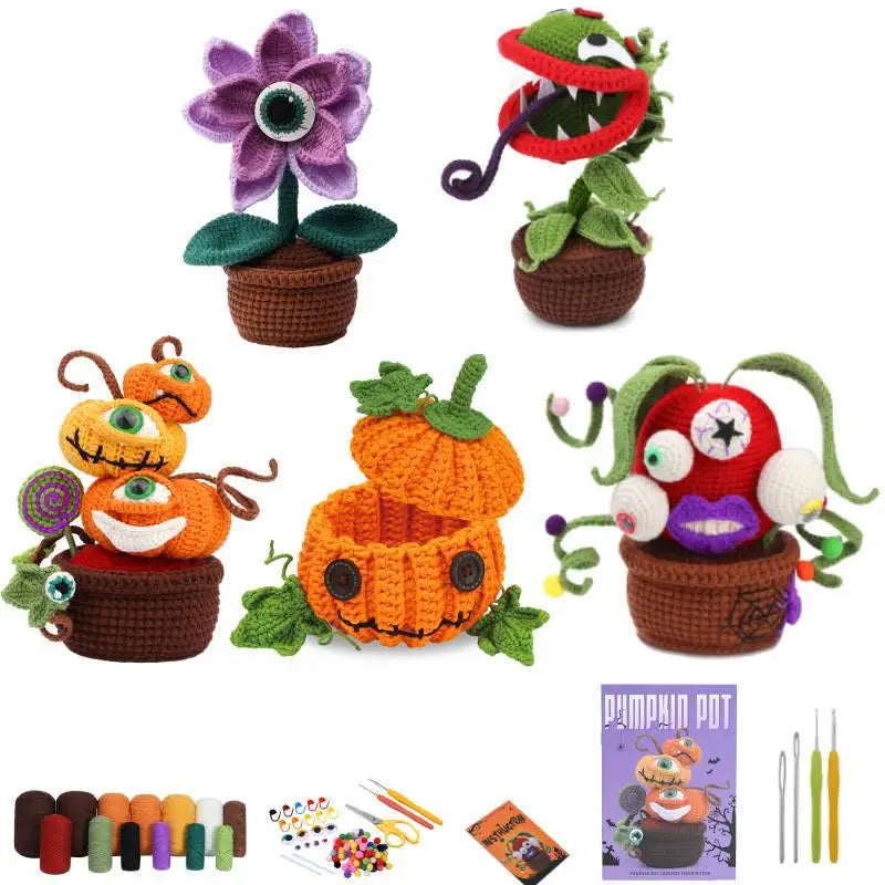 Halloween Häkel-Starterset – Kreativer DIY-Spaß für die gruseligste Zeit des Jahres