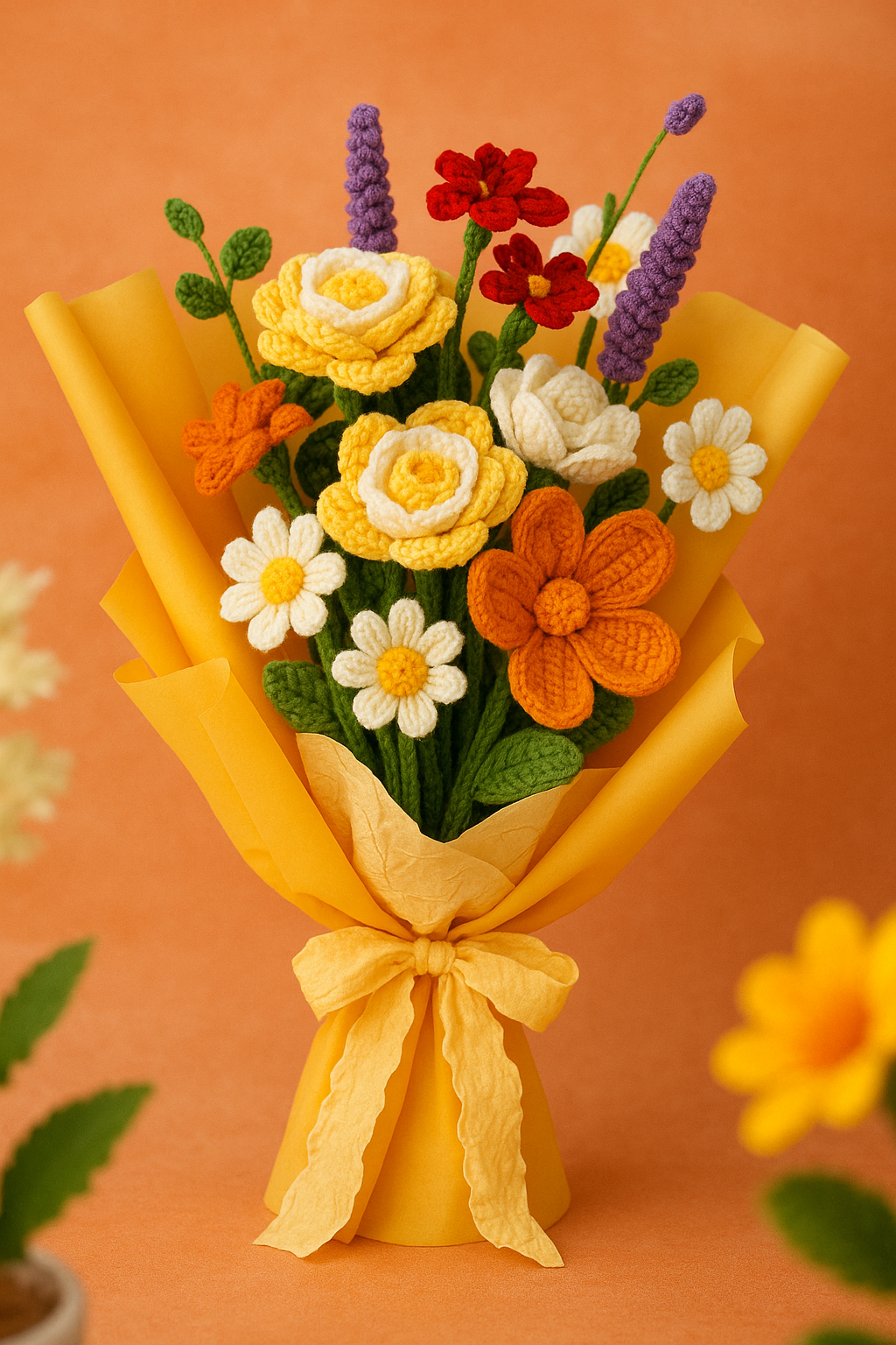 Häkelset „Blumenstrauß“ – Kreatives DIY für Anfänger