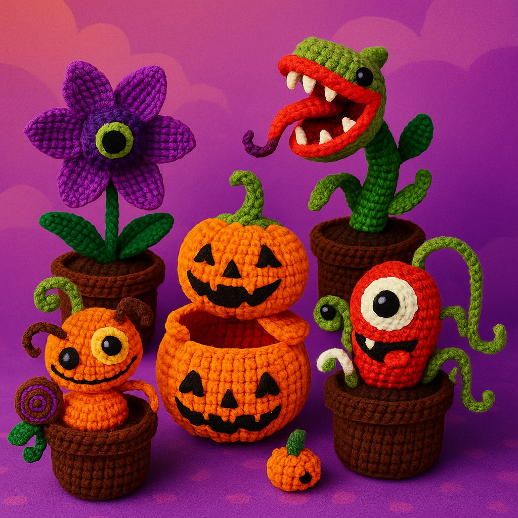 Halloween Häkel-Starterset – Kreativer DIY-Spaß für die gruseligste Zeit des Jahres